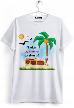 Koszulka Damska T-Shirt Dla Szefowej na Prezent