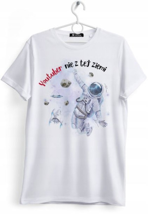 Koszulka Damska T-Shirt Dla Youtubera na Prezent