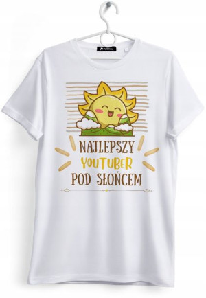 Koszulka Damska T-Shirt Dla Youtubera na Prezent