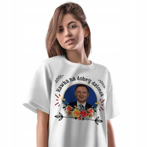T-Shirt Damski Andrzej Duda PiS Koszulka Prezent