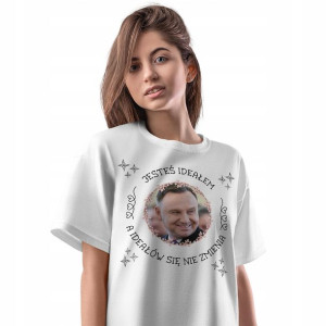 T-Shirt Damski Andrzej Duda PiS Koszulka Prezent