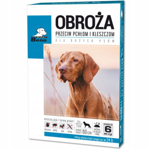 SUPER BENO Obroża przeciw kleszczom duże psy 60cm