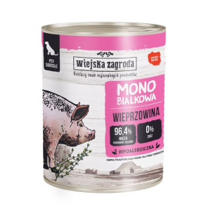 Wiejska Zagroda Monoproteinowa Mokra Karma Dla Dorosłych Psów Wieprzowina 8
