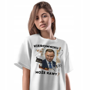T-Shirt Damski Andrzej Duda PiS Koszulka Prezent