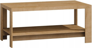 Ława 120x65cm stolik kawowy z półką NATURAL N20