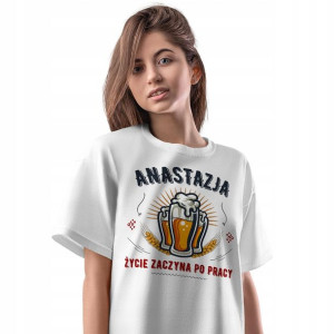 T-Shirt Damski Dla Anastazji Koszulka M Prezent