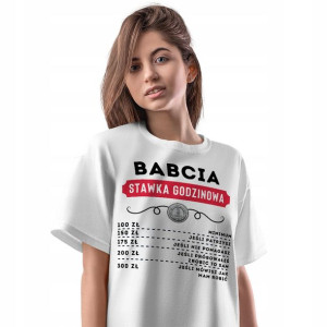 T-Shirt Damski Dla Babci Dzień Babci Koszulka