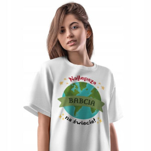 T-Shirt Damski Dla Babci Dzień Babci Koszulka