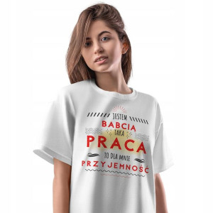 T-Shirt Damski Dla Babci Dzień Babci Koszulka
