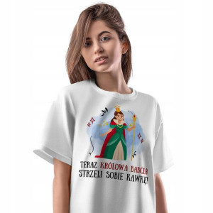 T-Shirt Damski Dla Babci Dzień Babci Koszulka