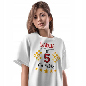 T-Shirt Damski Dla Babci Dzień Babci Koszulka