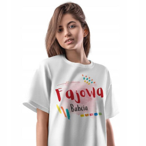 T-Shirt Damski Dla Babci Dzień Babci Koszulka