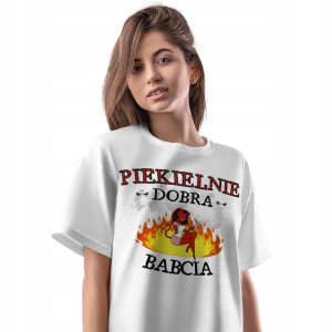 T-Shirt Damski Dla Babci Dzień Babci Koszulka