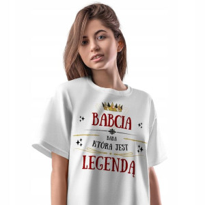 T-Shirt Damski Dla Babci Dzień Babci Koszulka