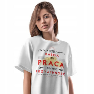 T-Shirt Damski Dla Babci Koszulka S Prezent