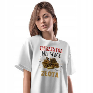 T-Shirt Damski Dla Chrzestnej Koszulka L Prezent