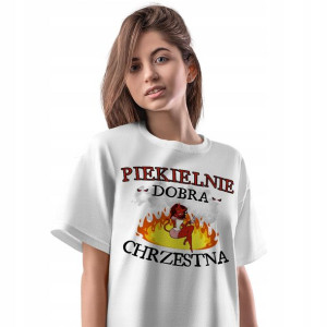 T-Shirt Damski Dla Chrzestnej Koszulka M Prezent