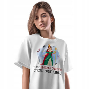 T-Shirt Damski Dla Chrzestnej Koszulka M Prezent
