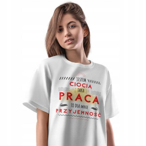 T-Shirt Damski Dla Cioci Koszulka L Prezent