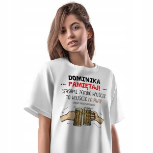 T-Shirt Damski Dla Dominiki Koszulka L Prezent