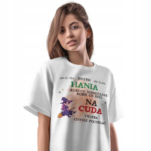T-Shirt Damski Dla Hani Koszulka L Prezent