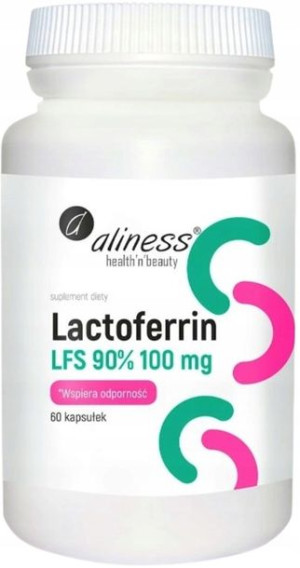 Lactoferrin LAKTOFERYNA LFS 90% 100mg 60k Aliness