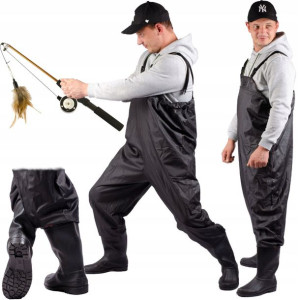 Wodery Spodniobuty Spodnie Wędkarskie R.45 Szelki
