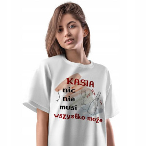T-Shirt Damski Dla Kasi Koszulka L Prezent