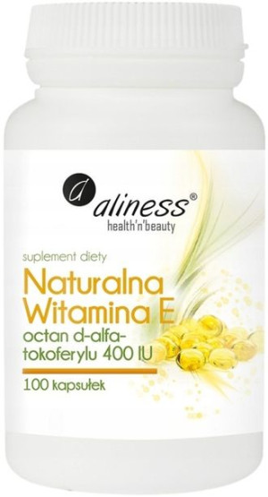 Aliness WITAMINA E NATURALNA 400IU 100kap MŁODOŚĆ