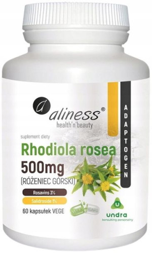 Aliness Rhodiola Rosea Różeniec Górski Adaptogen
