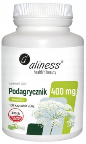 Podagrycznik Ekstrakt 10:1 400mg 100kaps Aliness