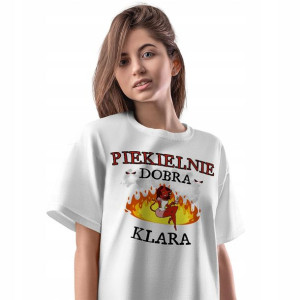 T-Shirt Damski Dla Klary Koszulka XL Prezent