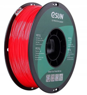 Filament eSUN PETG 1,75 mm 1000 g Solid Red