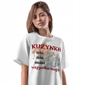 T-Shirt Damski Dla Kuzynki Koszulka L Prezent