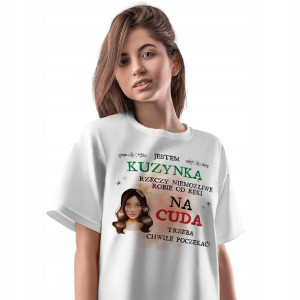 T-Shirt Damski Dla Kuzynki Koszulka S Prezent