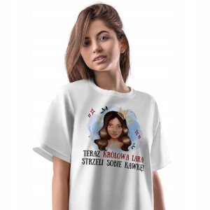 T-Shirt Damski dla Lary Koszulka L Prezent