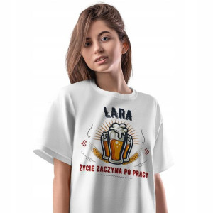 T-Shirt Damski dla Lary Koszulka L Prezent