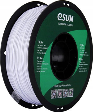 Filament eSUN PLA+ 1,75 mm 1000 g Cold White/Biały