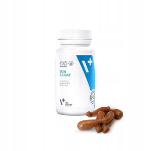 VET EXPERT SKIN COAT na skórę sierść psa kota x30