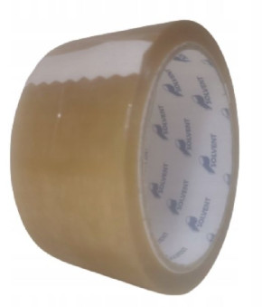 Taśma Pakowa Bezbarwna Zimowa Klejąca Solvent 48mm