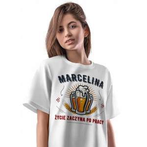 T-Shirt Damski dla Marceliny Koszulka XL Prezent