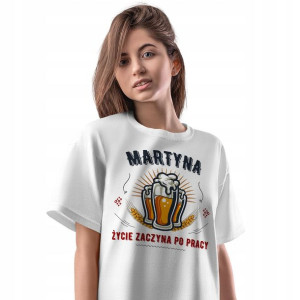 T-Shirt Damski Dla Martyny Koszulka L Prezent