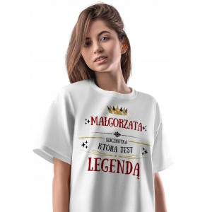 T-Shirt Damski Dla Małgorzaty Koszulka L Prezent