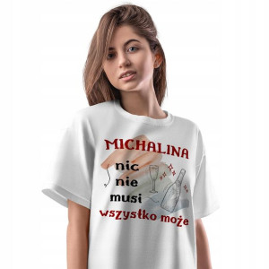 T-Shirt Damski Dla Michaliny Koszulka L Prezent