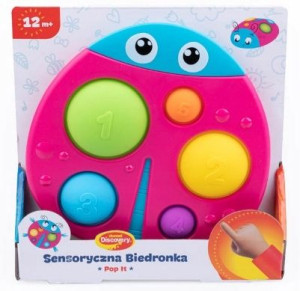 Sensoryczna Biedronka Pop It Dumel Discovery 45200