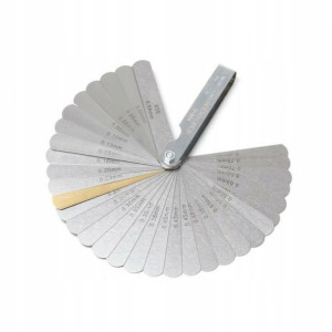 Szczelinomierz listkowy miernik 0.04-0.88 mm 32 el