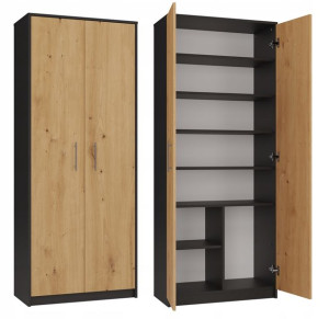 Regał połka na książki OLI 2D antracyt/artisan TOP