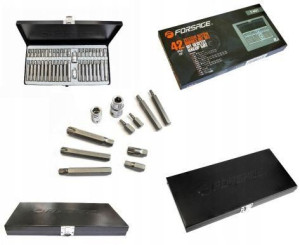ZESTAW BITÓW IMBUS SPLINE BITY TORX 42el adaptery
