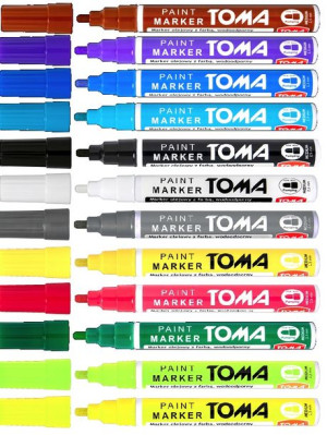 Marker Olejowy Z Farbą Olejny Pisak Srebrny 2,5mm
