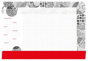 Podkład na biurko notes B3 - mandala do kolorowani